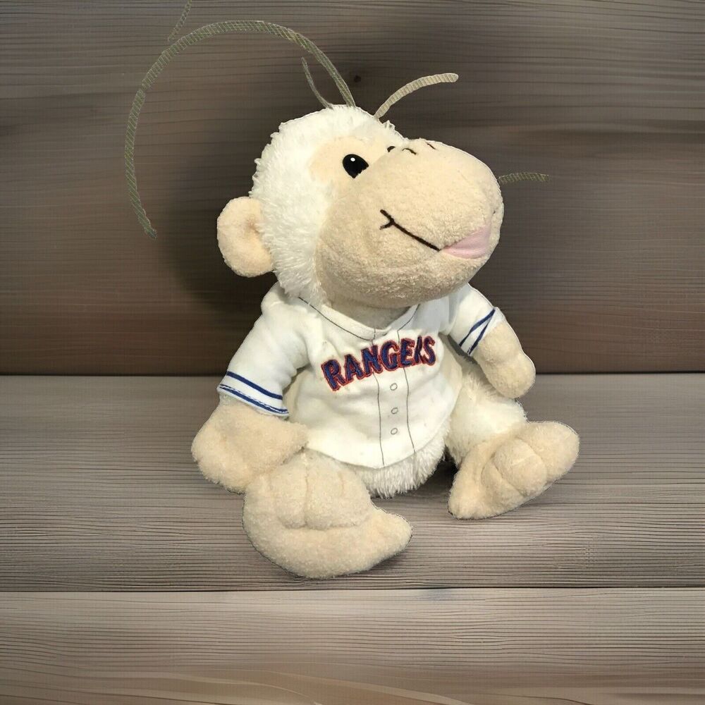 Rangers Rally Monkey Mascot Plush Toy Baseball Jersey Collectible Stuffed Animal